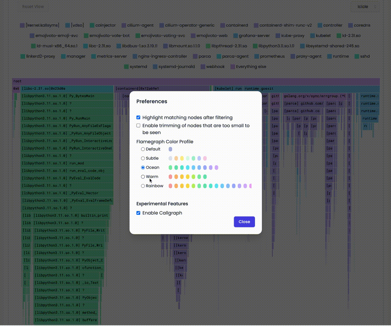 Color Profile Selection